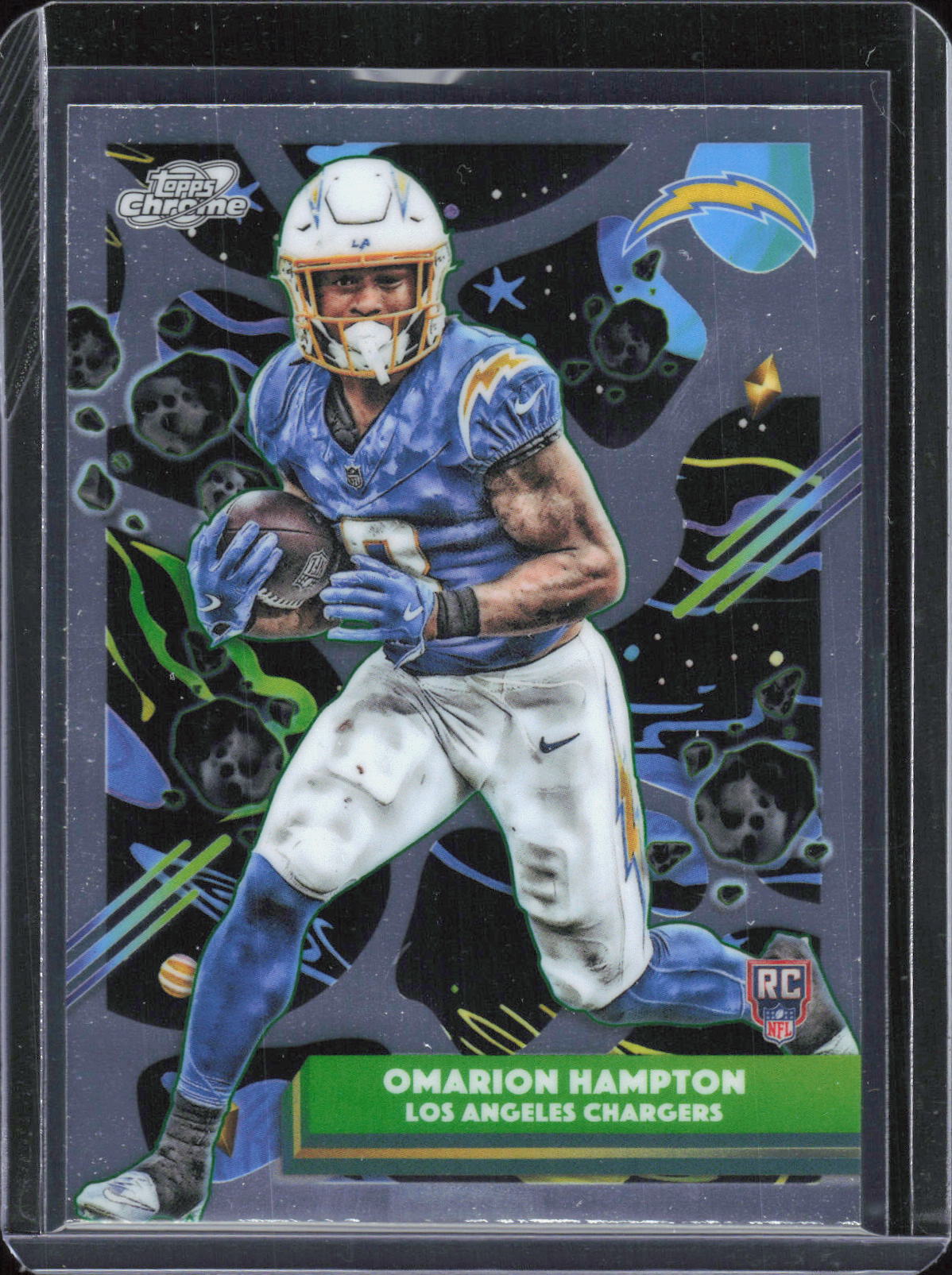 2025 Topps Chrome Cosmic #155 Omarion Hampton