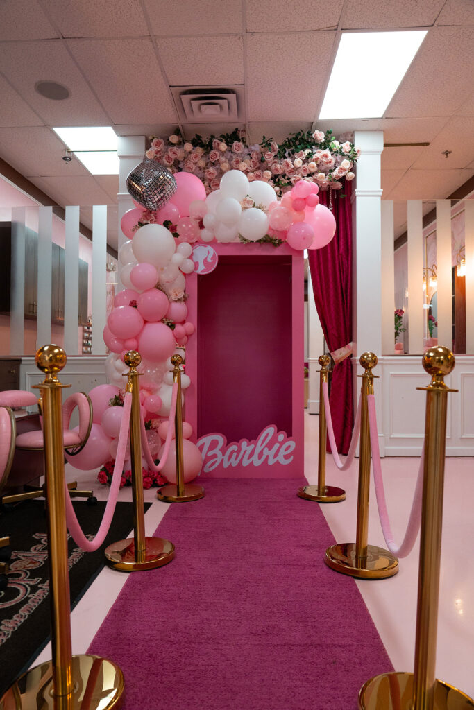 Barbie box and walkway