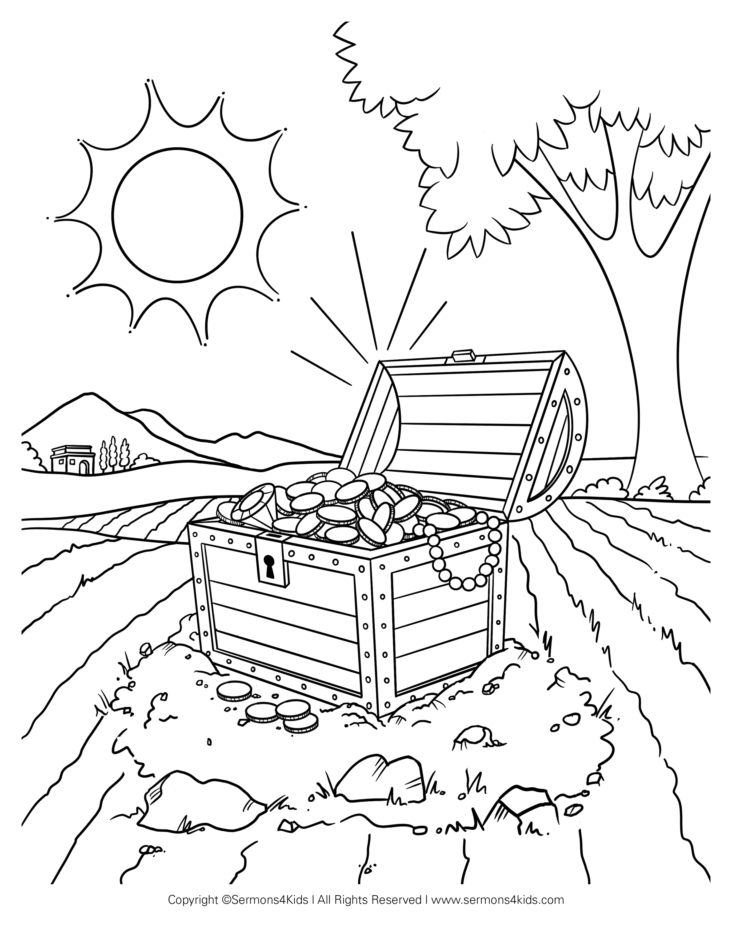 Free printable hidden treasures