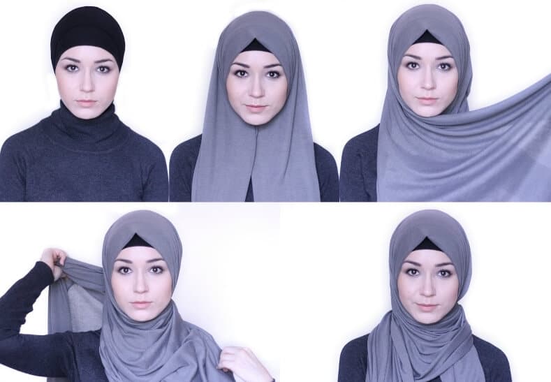 Cara berhijab dengan aksesoris bandana. Tutorial Hijab Segi Empat Yang Simpel Dan Stylish Seruni Id