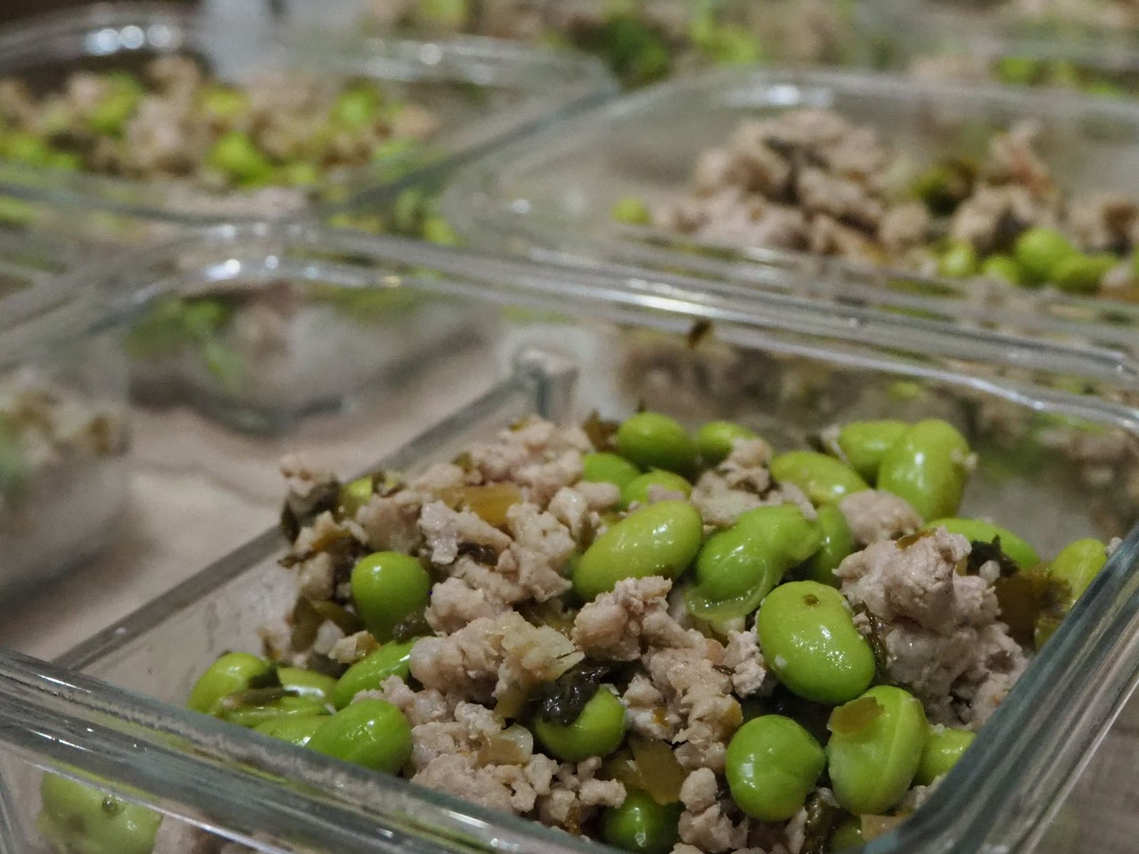 Edamame, Pork and Pickled Snow Cabbage Stir Fry