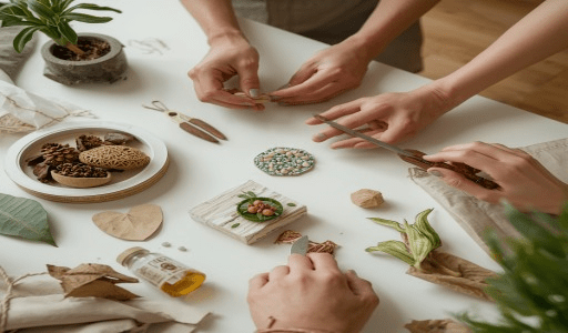 Nossas escolhas criativas, por menores que pareçam, podem gerar transformações significativas. Combinar arte e sustentabilidade eleva a experiência criativa, dando propósito a cada detalhe e tornando o processo de criação mais enriquecedor e com responsabilidade ambiental .