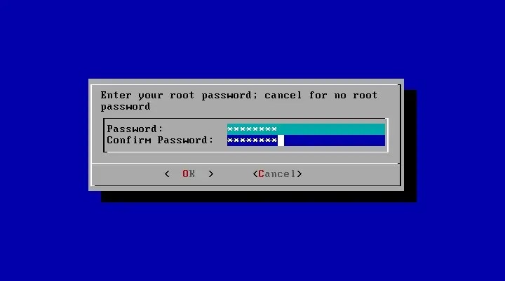 TrueNAS root password setup