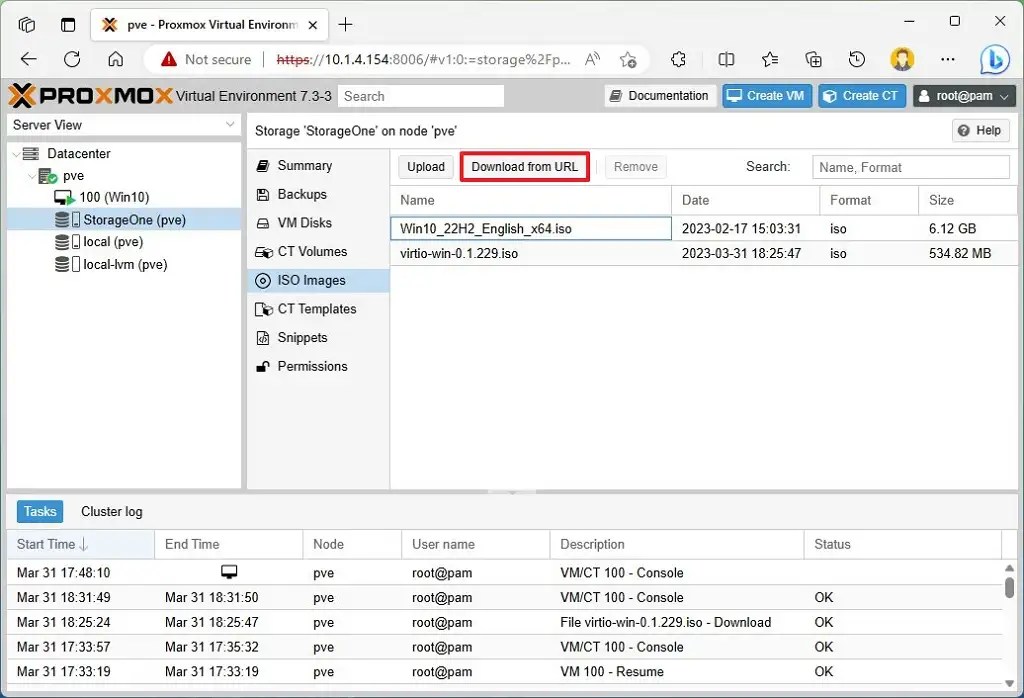 How to install VirtIO drivers for virtual machine on Proxmox Server
