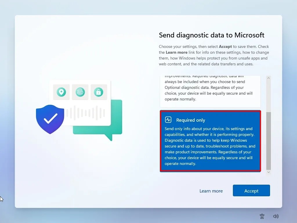 Windows Server 2025 diagnostic data