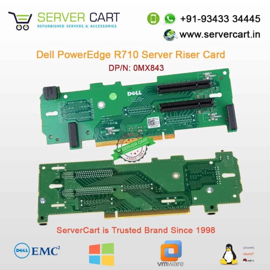 Dell R710 Server Riser Board 0MX843 Dell R710 Server Riser Board 0MX843