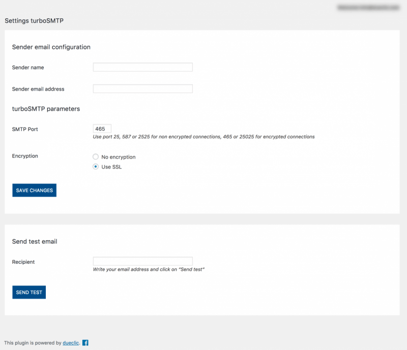 This guide provides step by step instructions on how to configure wordpress application to send email using smtp2go instead of the php mail() function. SMTP settings for Wordpress plugin - smtp mail server - professional SMTP service provider