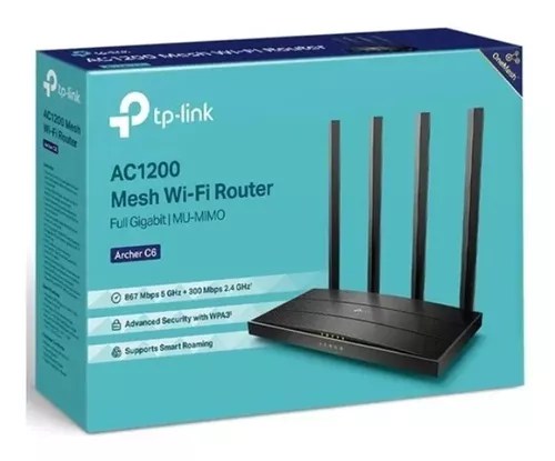 ROUTER DUAL BAND GIGA 4 ANTENAS 1200MBP C6-TPLINK