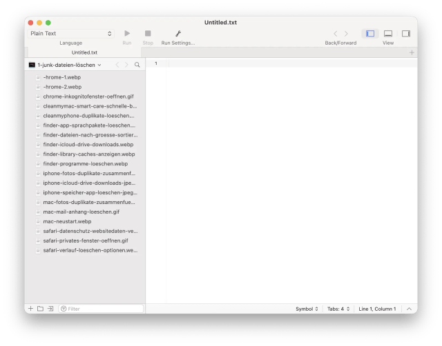 The start window of CodeRunner, a coding app that is available on Setapp.