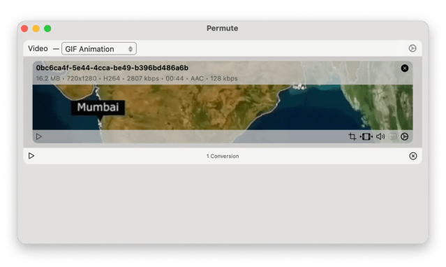 Permute format conversion