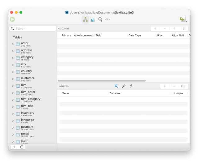 SQLPro for sqlite database tool SQLPro for sqlite database tool