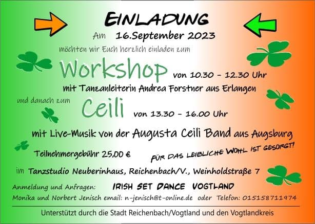 Set Dance Workshop & Ceili im Vogtland 2023