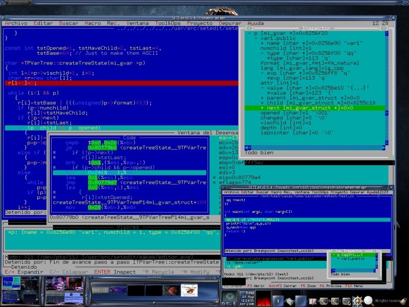 Setedit A Friendly Text Editor Xterm Snapshots - Creative Colorful Background - Full HD