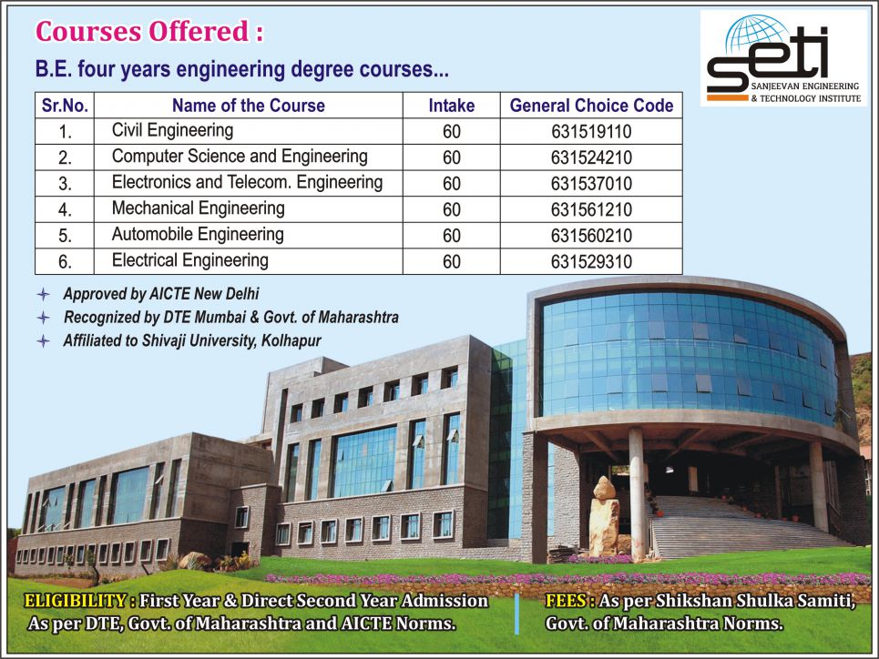 Courses Sanjeevan Engineering And Technology Institute
