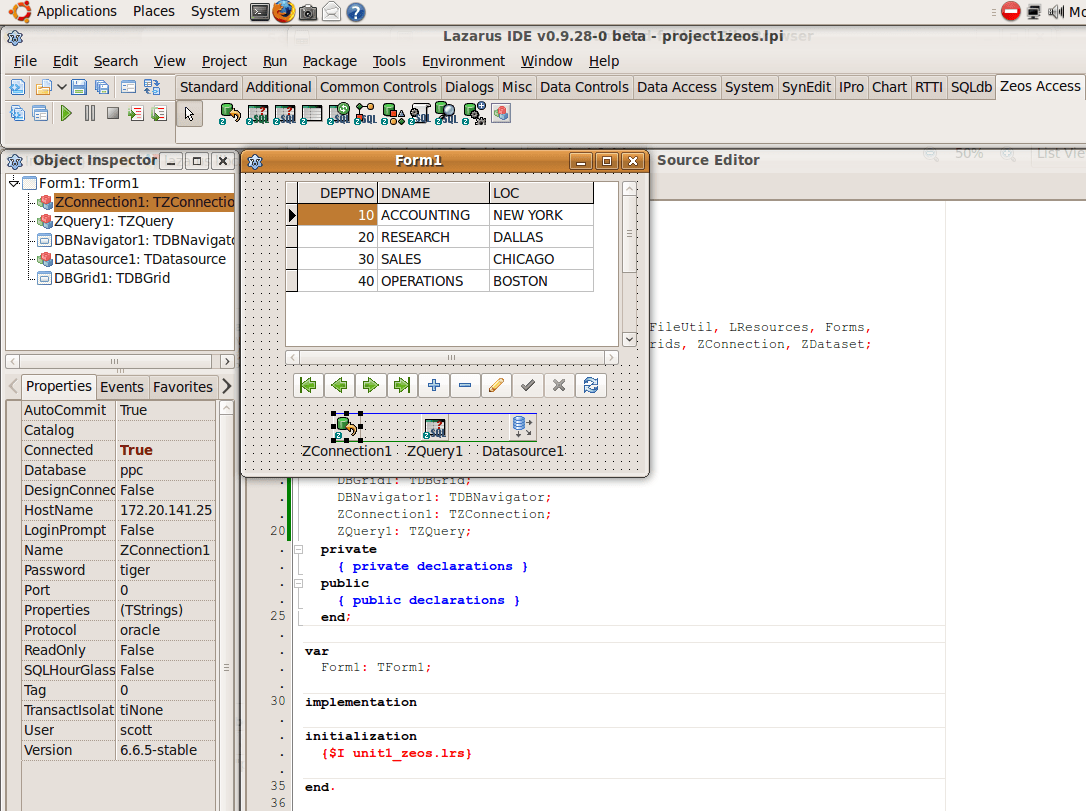 Berikut ini adalah program hello world . Creating Program Db Use Zeosdbo Oracle In Linux Ubuntu 4 Oracle Linux Network
