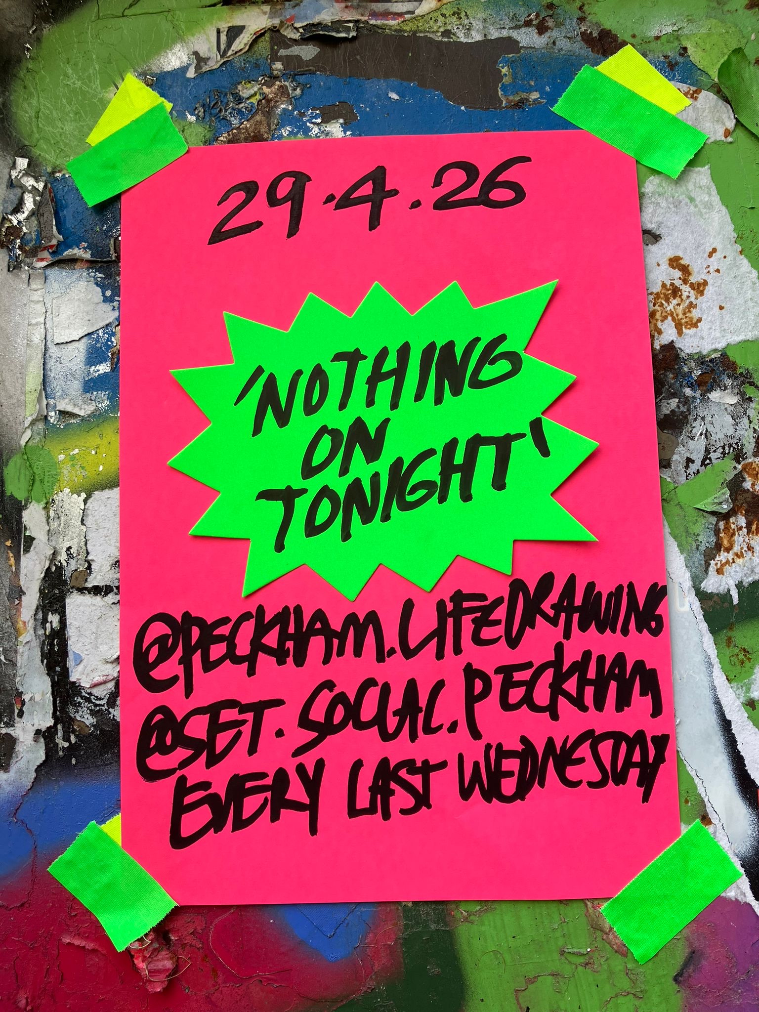 ‘Nothing On Tonight’ with Peckham Lifedrawing