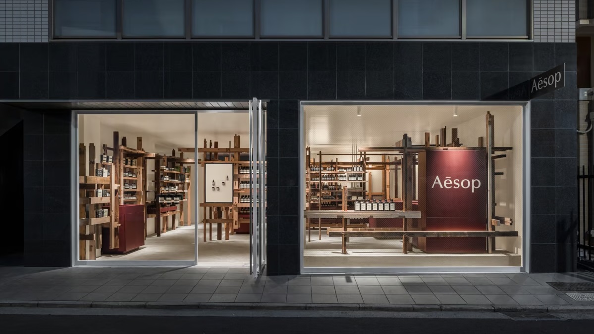 Aesop Kichijoji Store Repurposed Timber Frames From Old Homes