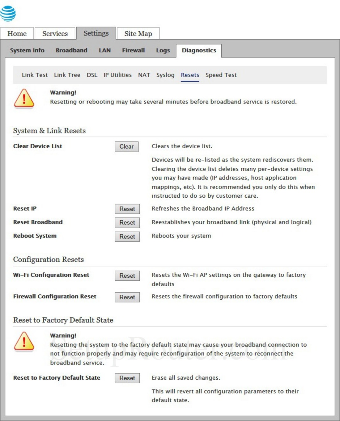 Is the user manual for the pace 5268ac fxn router available? Pace Plc 5268ac Screenshot Resetsandlinkresets