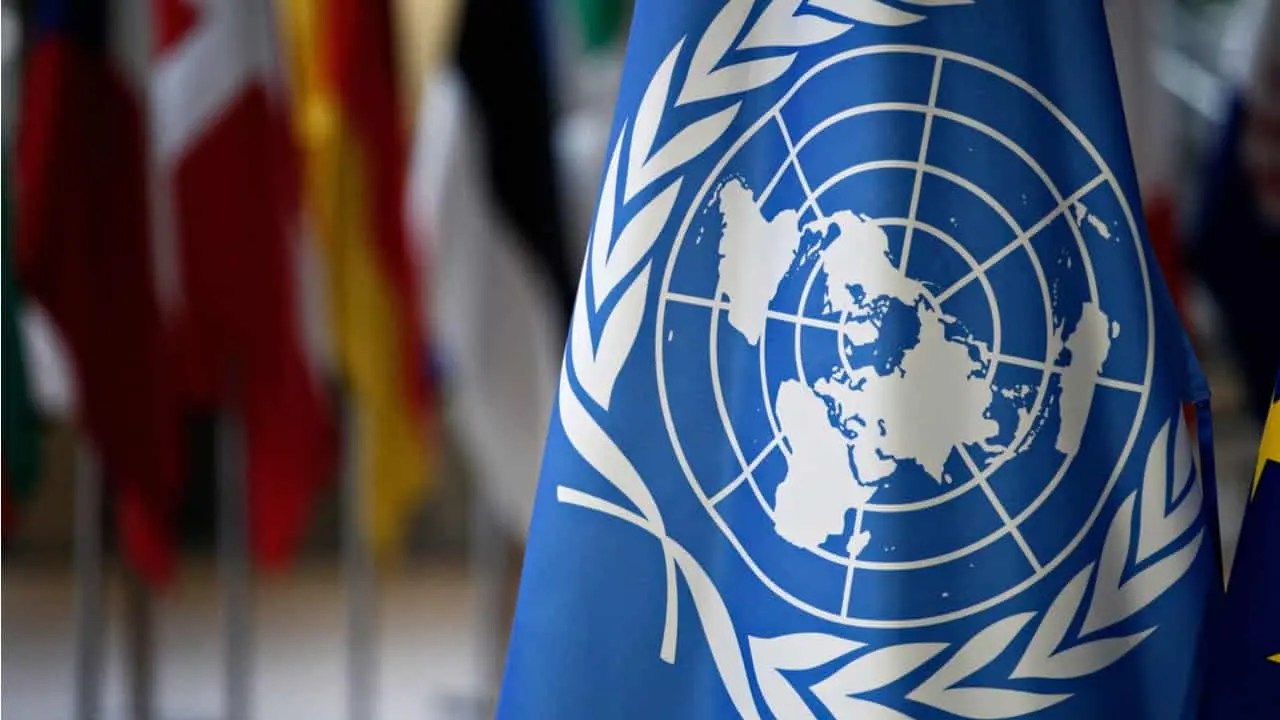 Bandeira da ONU.