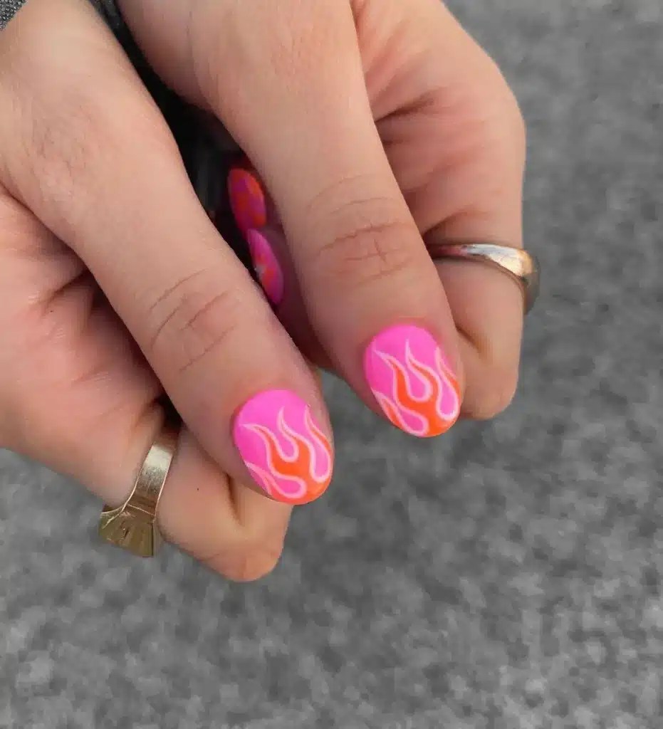 flame nails