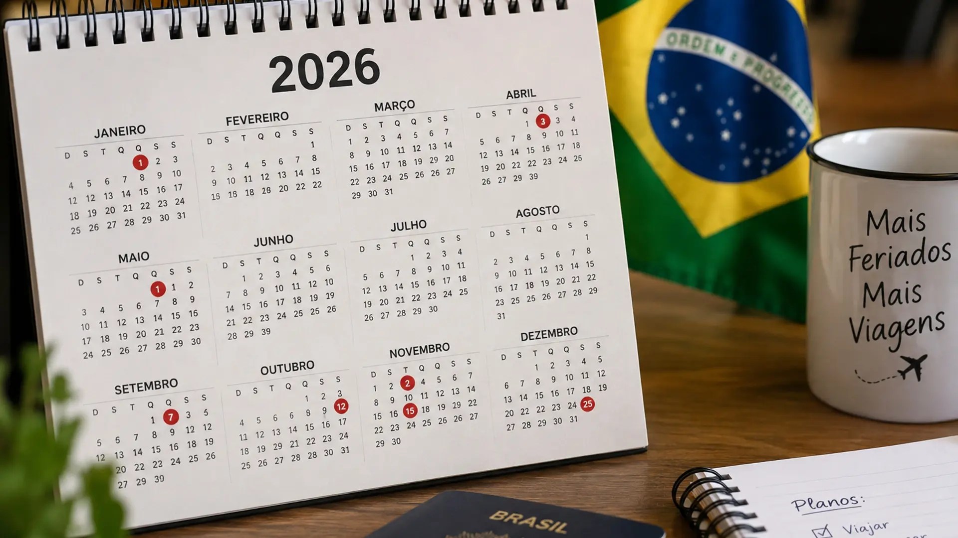 FERIADOS NACIONAIS
