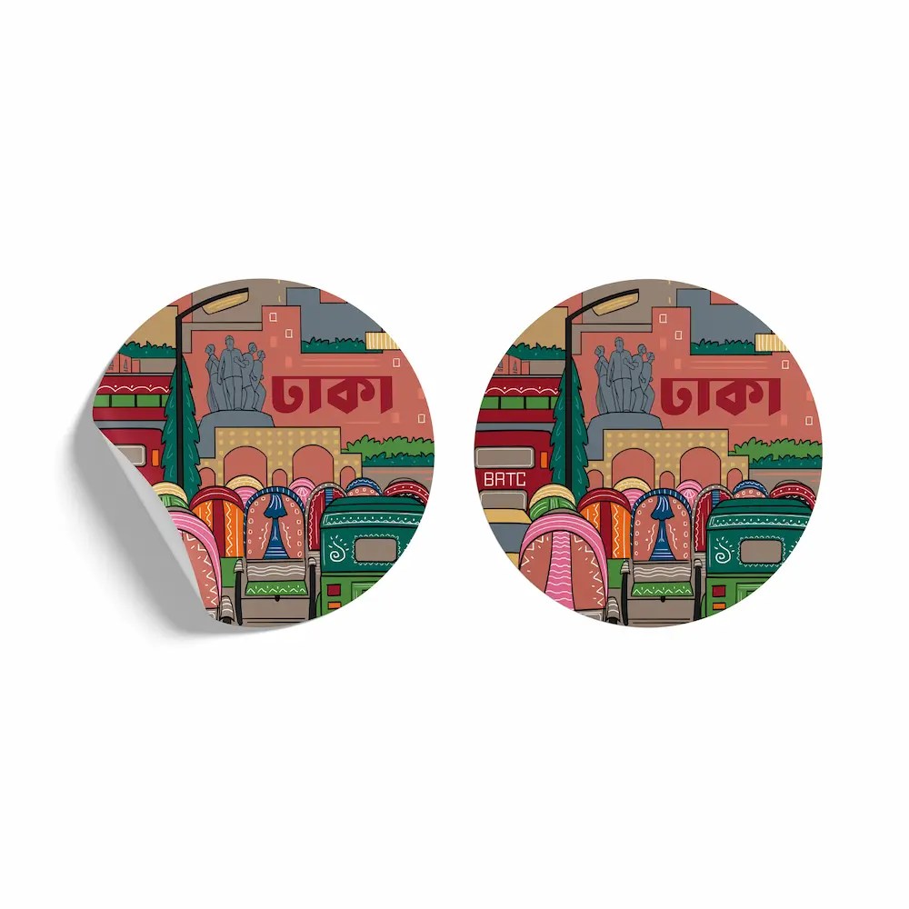 Dhaka Sticker (SN202008122) 5-Pack