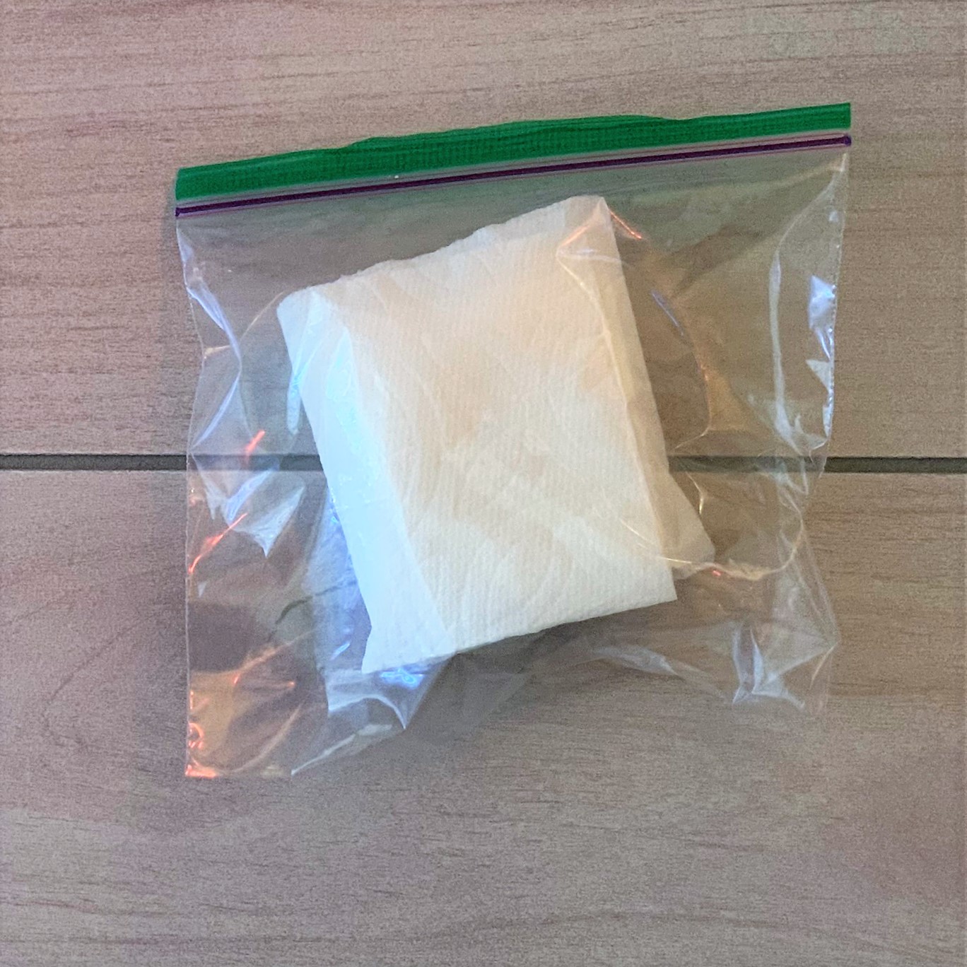 This model is wrapped in a paper towel to protect it.