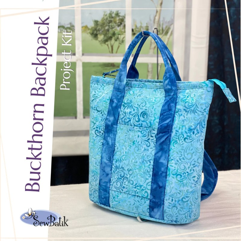 Range Backpack Project Kit Sewbatik - Gorgeous Colorful Design - Mobile