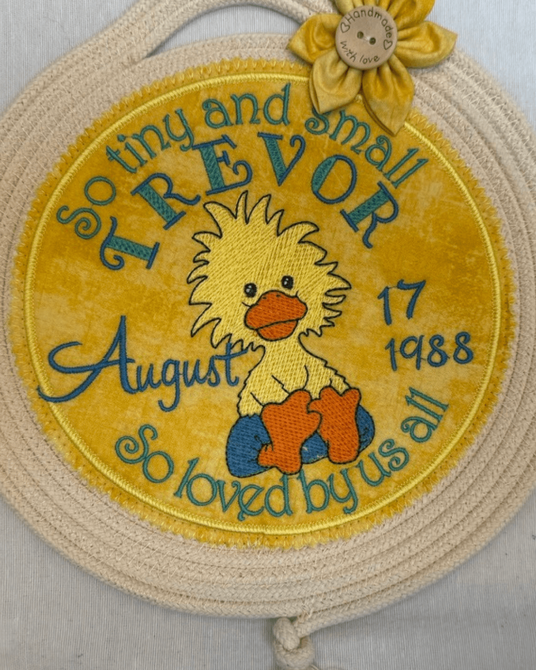 Custom Baby Keepsake  Wall Hanging/Trivet