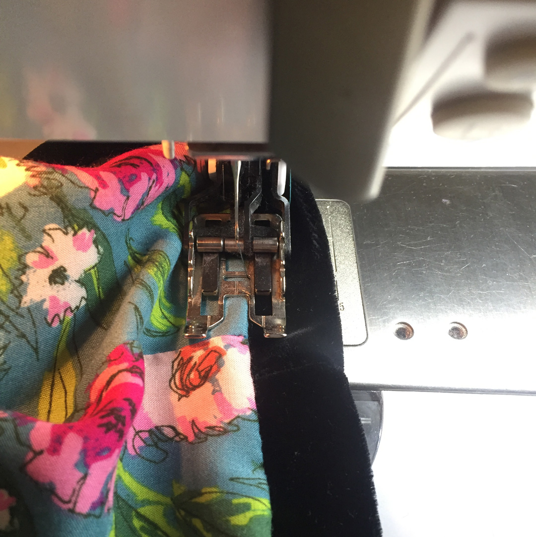 Top Stitching in progress