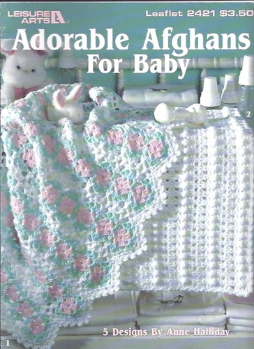 £4.95 £8.95 now you can knit with a crochet hook! Leisure Arts 2421 Adorable Afghans Leaflet For Baby Crochet Sewing Pattern Heaven