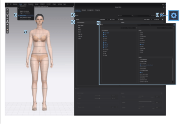 Screen Shot of Avatar and Measurements being add to create individual Custom Avatar