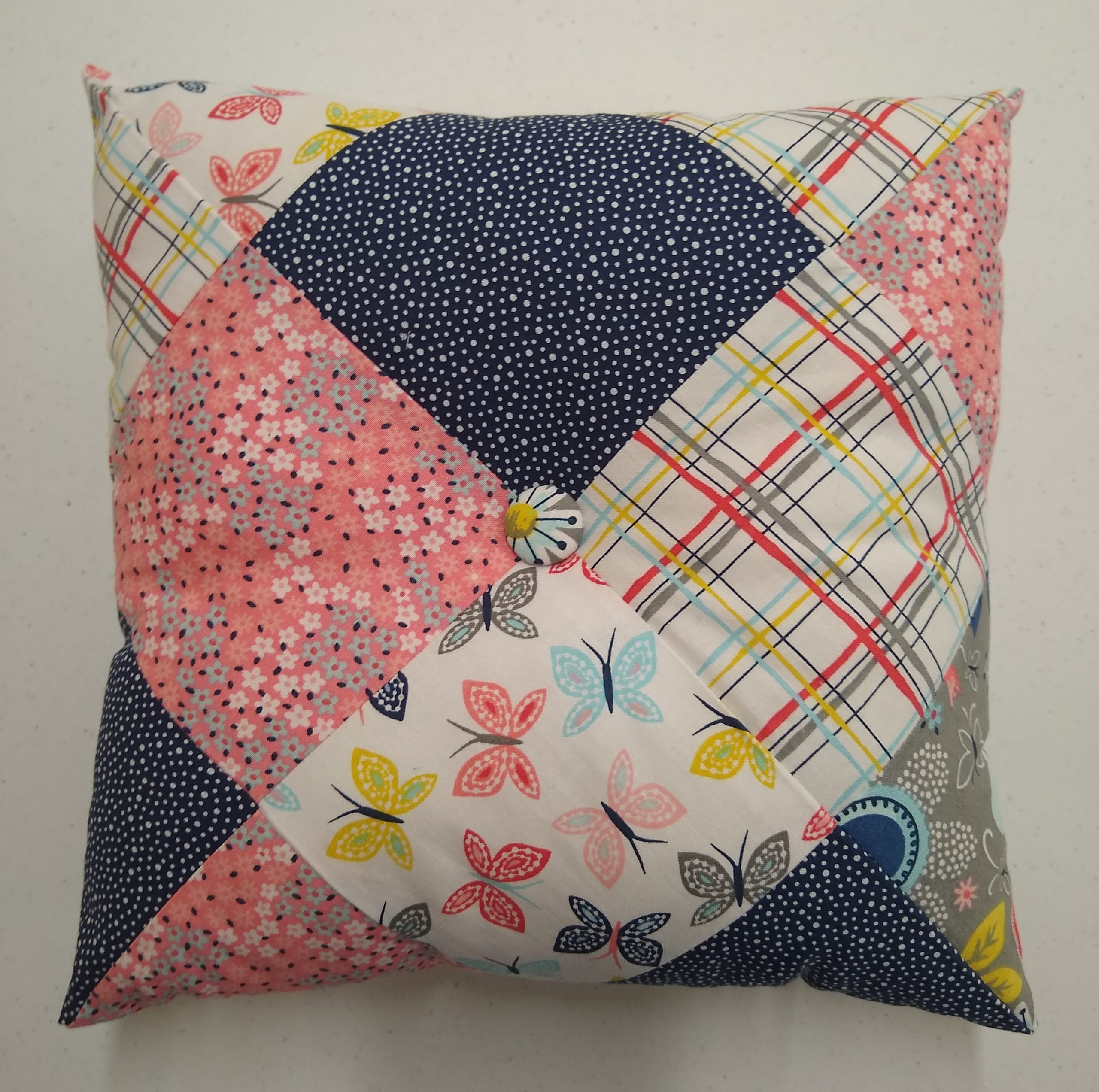 Beginner Sewing-Diagonal Square Pillow Class