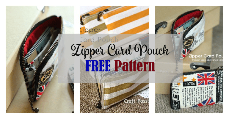 Zipper Card Pouch free pattern