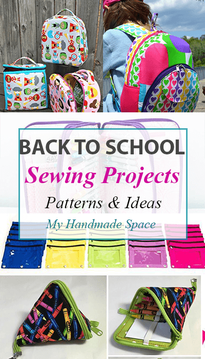 Back to School Sewing Projects: FREE sewing patterns & Ideas