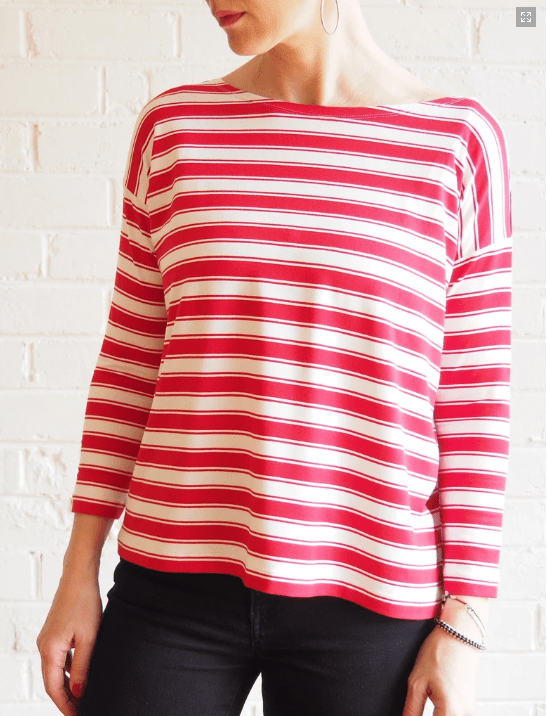 boat neck tee free pattern