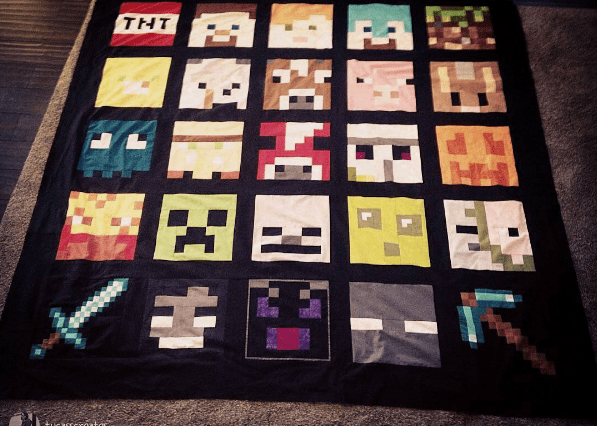 minecraft-quilt pattern