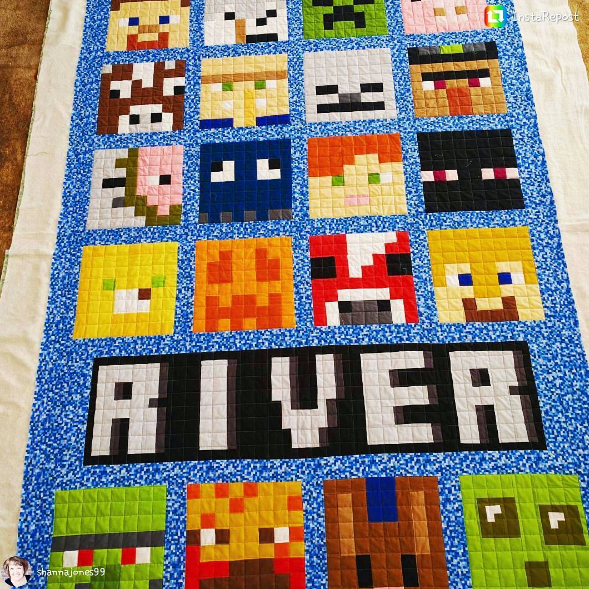 minecraft-quilt pattern