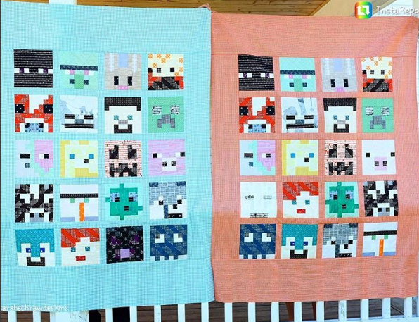 minecraft-quilt pattern