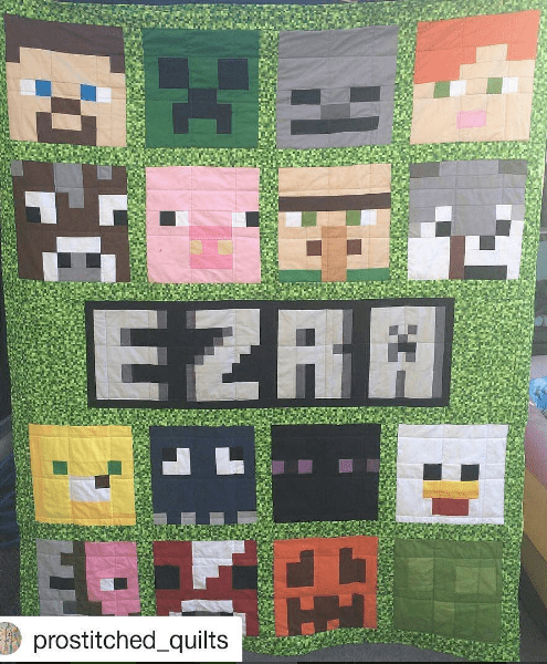 minecraft-quilt pattern