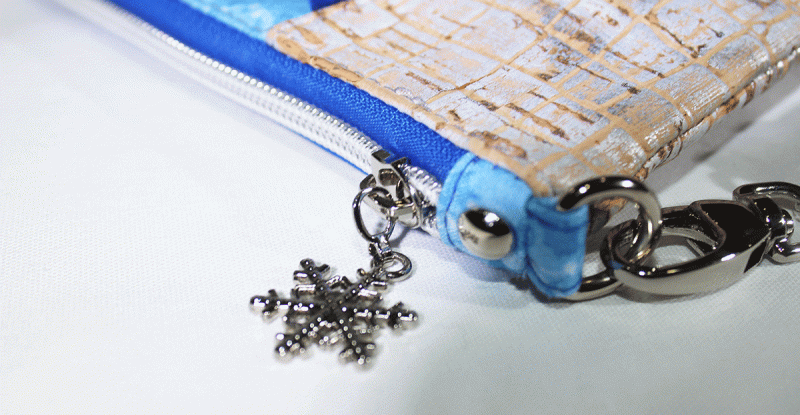 Silver Caiman Cork Sunshine Wristlet Free Pattern