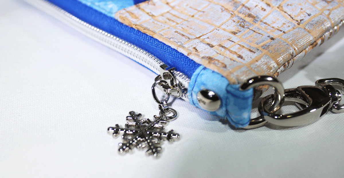 Silver Caiman Cork Sunshine Wristlet Free Pattern