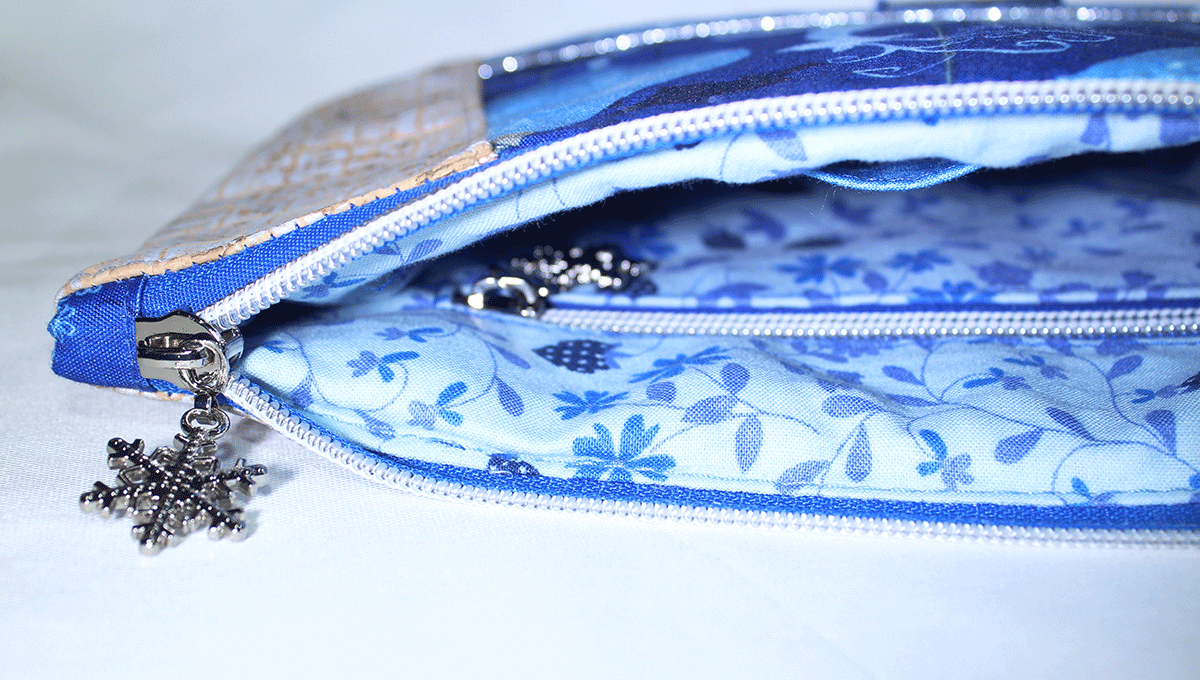 Silver Caiman Cork Sunshine Wristlet Free Pattern