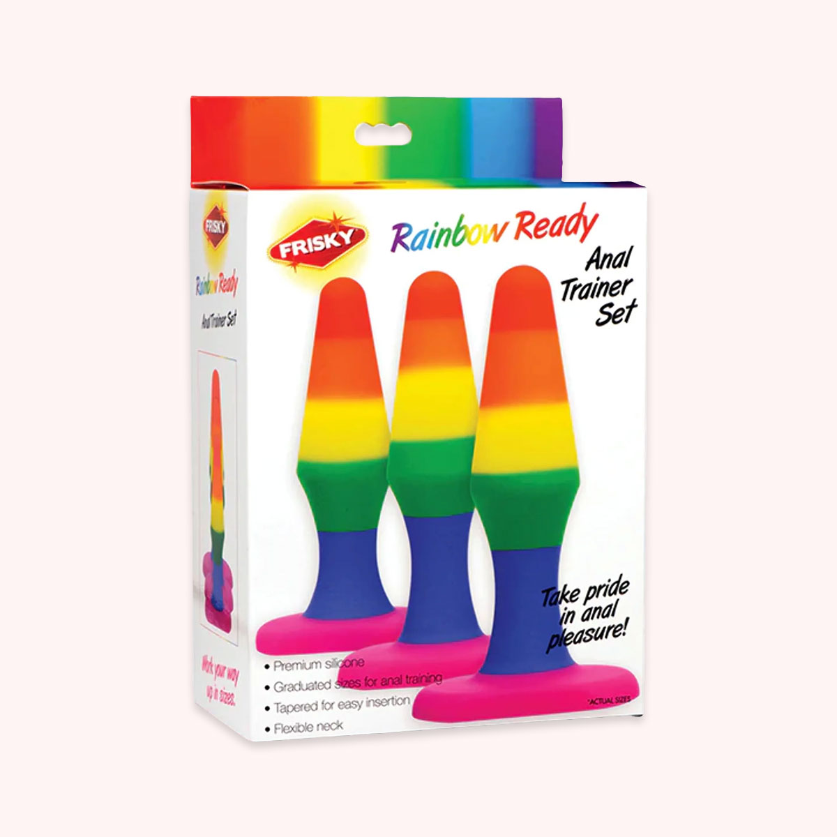 Frisky Rainbow Silicone Anal Trainer Set