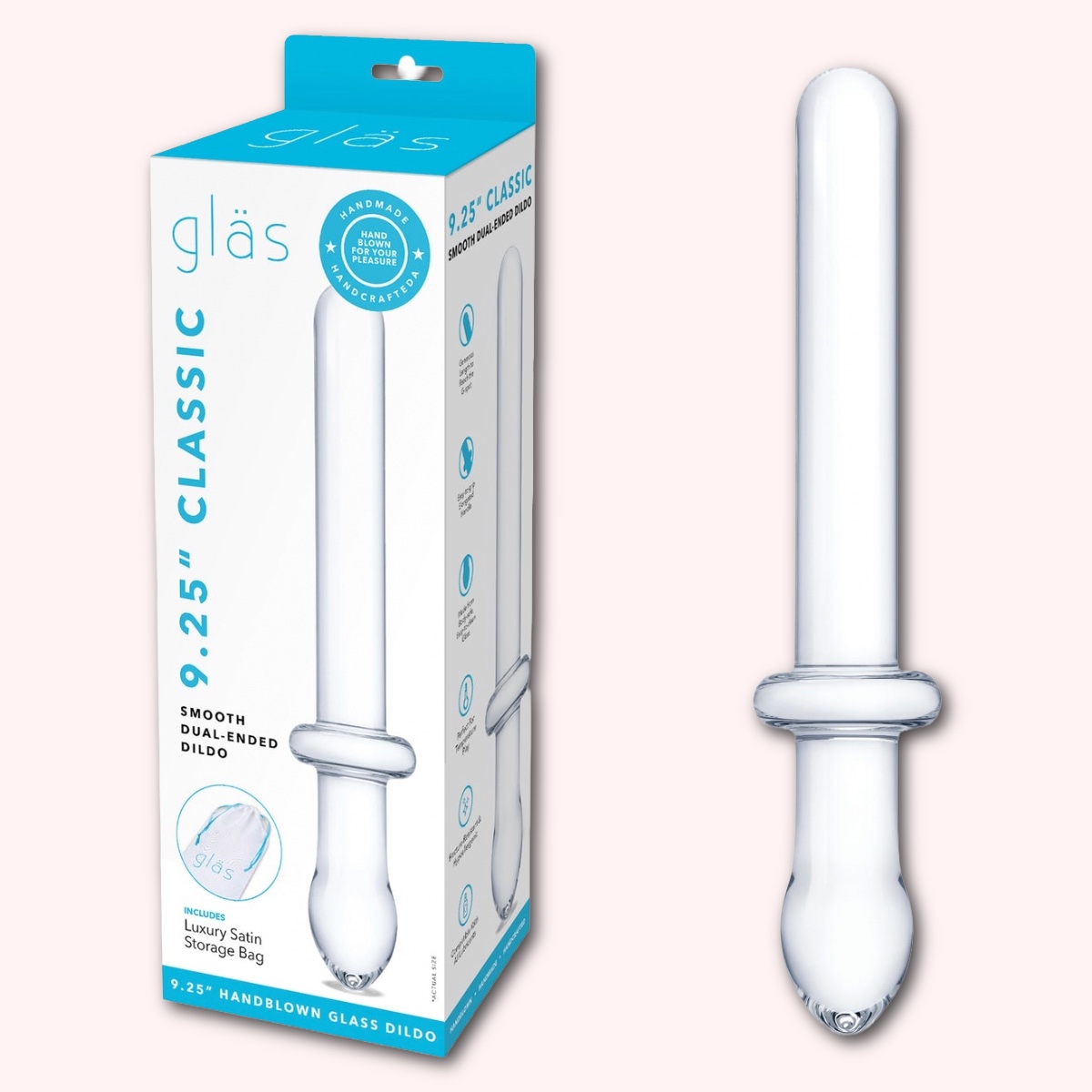 Gläs 9.25" Classic Smooth Dual-Ended Dildo