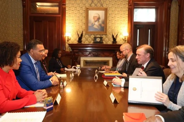 Jamaica's PM Holness Meets with US National Security Adviser Jake Sullivan