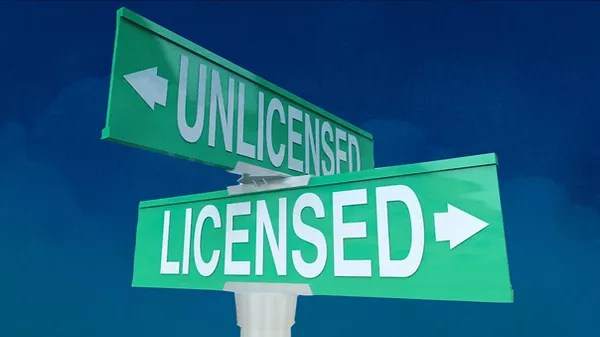 Licensed vs unlicensed