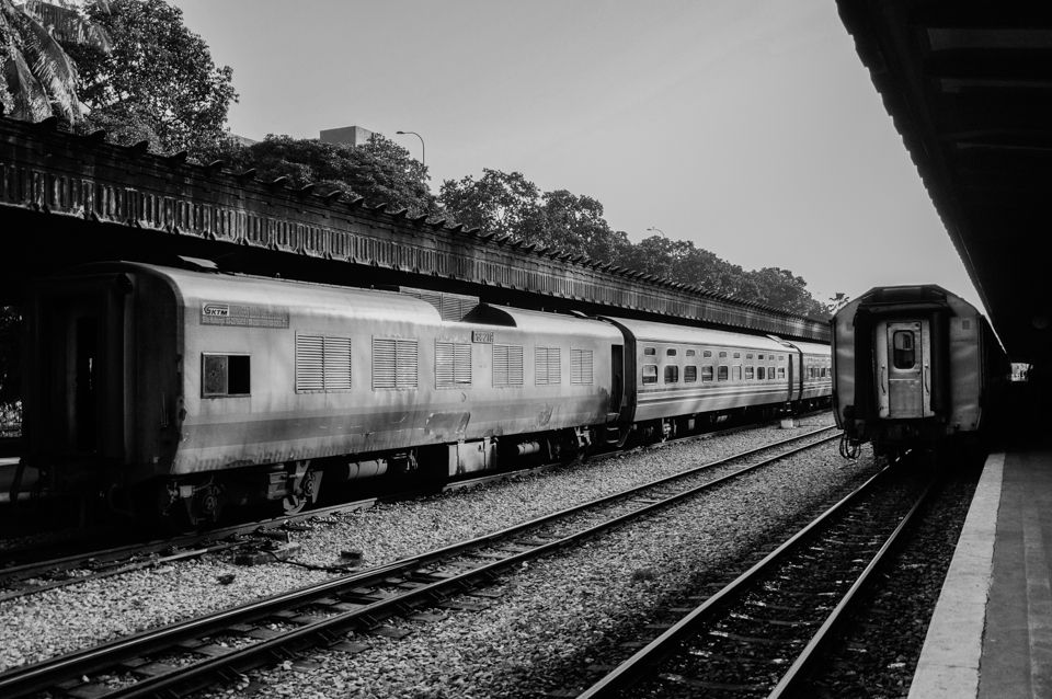 Trains at Tanjong Pagar Railway