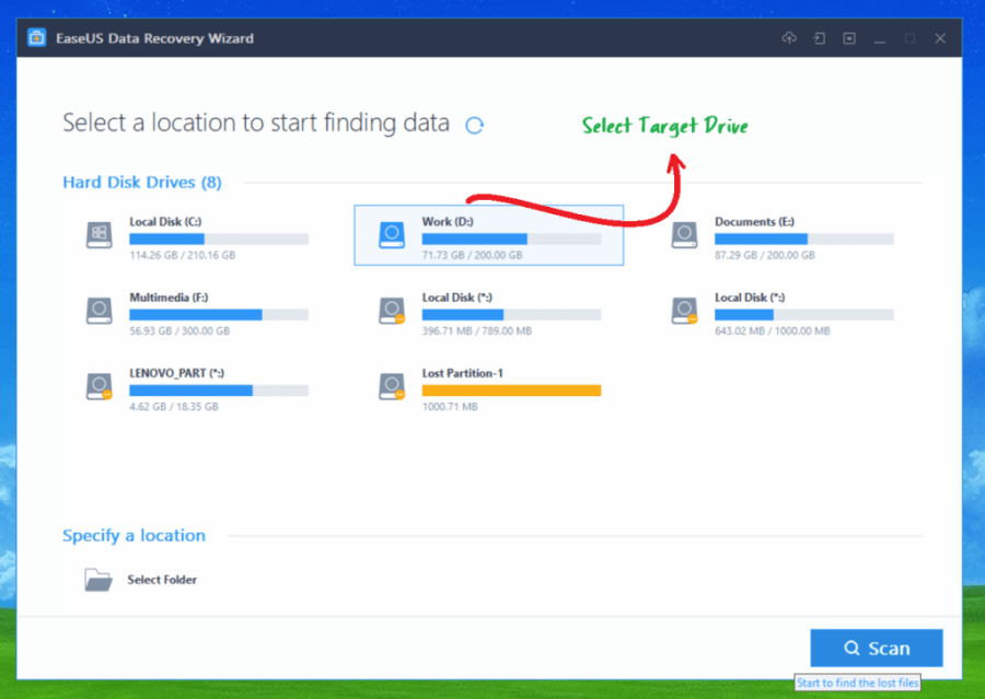 EaseUS Data Recovery Wizard Home