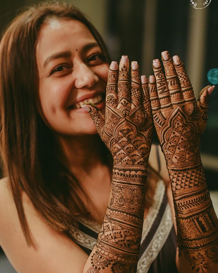 neha kakkar mehendi designs
